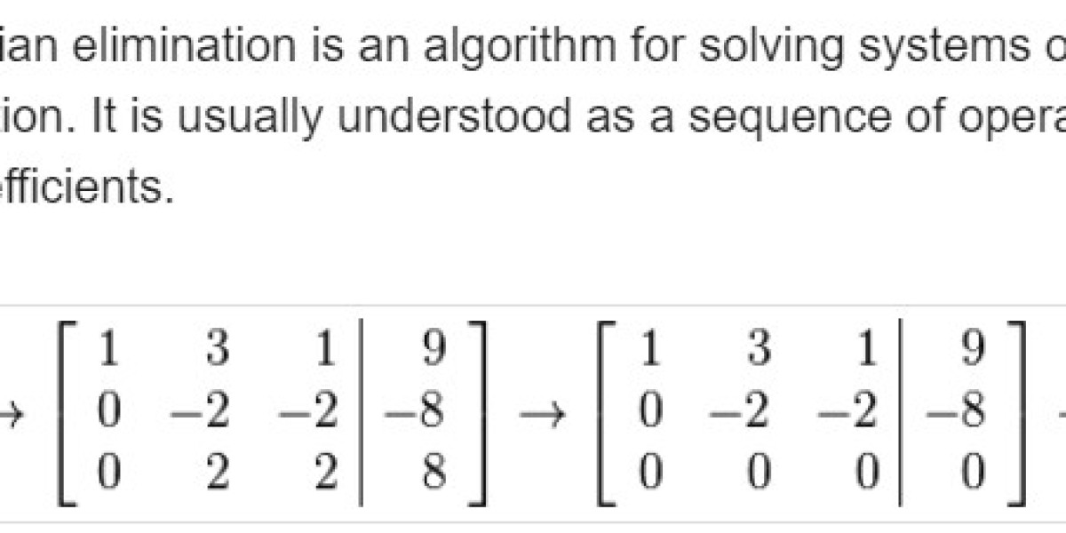 Gaussian Elimination Calculator