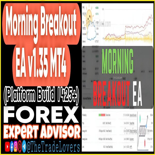 Morning Breakout EA v1.35 MT4 (Works on Build 1425+) | Forex Robot | MT4 Expert Advisor - The Trade Lovers