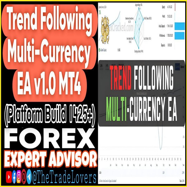 Trend Following Multi-Currency EA v1.0 +sets (Works on Build 1425+) | Forex Robot | MT4 Expert Advisor - The Trade Lovers