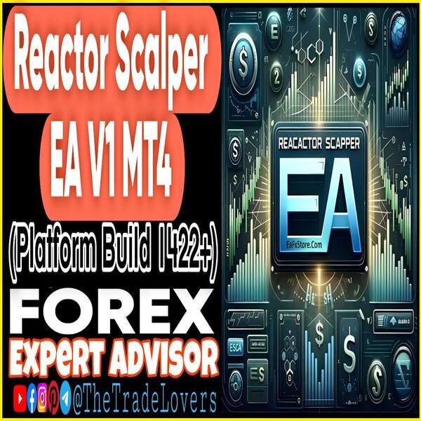 Reactor Scalper EA V1.0 MT4 + Sets (Works on Build 1425+) | Forex Robot | MT4 Expert Advisor - The Trade Lovers