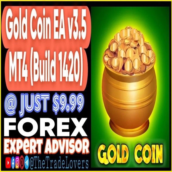 Gold Coin M5 EA V3.5 MT4 (Works on Build 1421+) | Forex Robot | MT4 Expert Advisor - The Trade Lovers