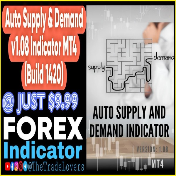 Auto Supply and Demand Indicator V1.08 MT4-MT5 (Works on Build 1421+) | Forex MT4 Indicators - The Trade Lovers