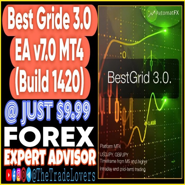 BestGride 3.0 EA V7.0 MT4 (Works on Build 1421+) | Forex Robot | MT4 Expert Advisor - The Trade Lovers