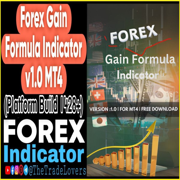 Forex Gain Formula Indicator v1.0 MT4 (Platform Build 1428+) Forex MT4 Indicators - The Trade Lovers