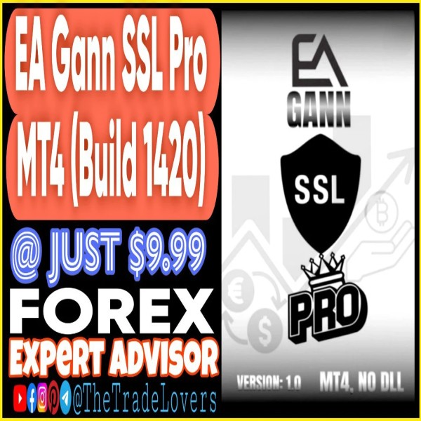 EA Gann SSL Pro MT4 with Sets (Works on Build 1421+) | Forex Robot | MT4 Expert Advisor - The Trade Lovers