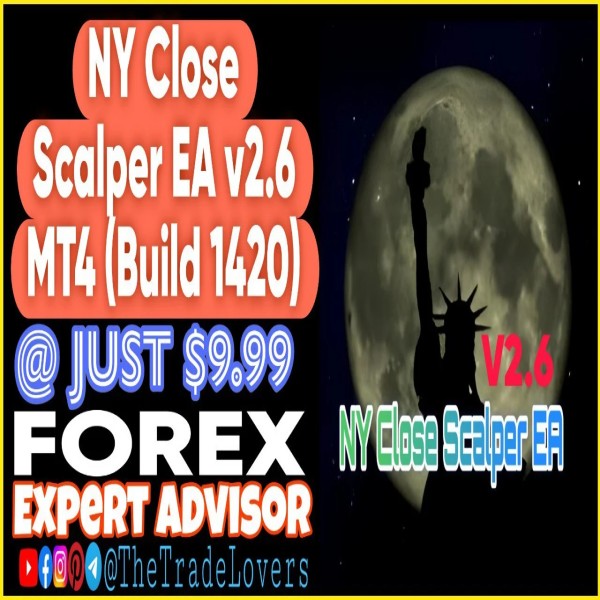 NY Close Scalper EA V2.6 MT4 (Works on Build 1421+) | Forex Robot | MT4 Expert Advisor - The Trade Lovers