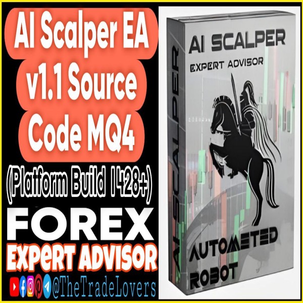 AI SCALPER EA v1.1 Source Code MQ4 (Works on Build 1428+) | Forex Robot | MT4 Expert Advisor - The Trade Lovers