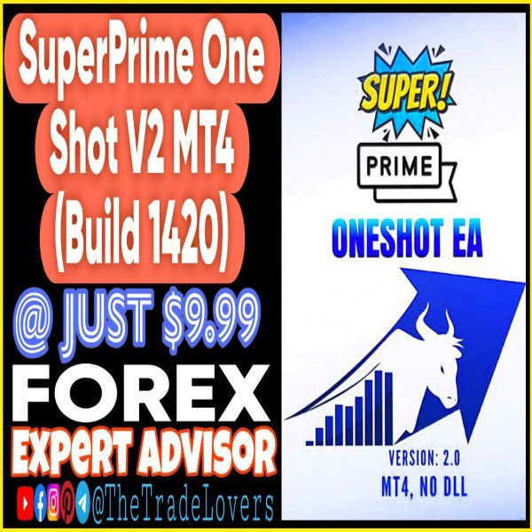 SuperPrime OneShot V2 EA MT4 (Works on Build 1421+) | Forex Robot | MT4 Expert Advisor - The Trade Lovers