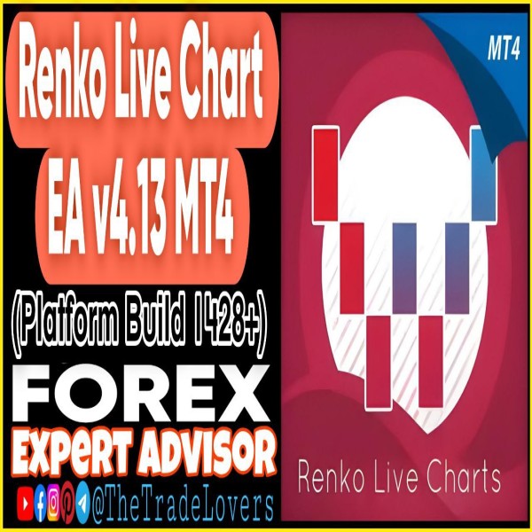 Renko Live Charts EA v4.13 MT4 (Works on Build 1428+) | Forex Robot | MT4 Expert Advisor - The Trade Lovers