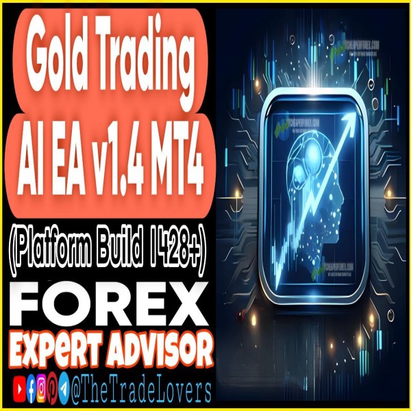 Gold Trading AI EA v1.4 MT4 (Works on Build 1428+) | Forex Robot | MT4 Expert Advisor - The Trade Lovers