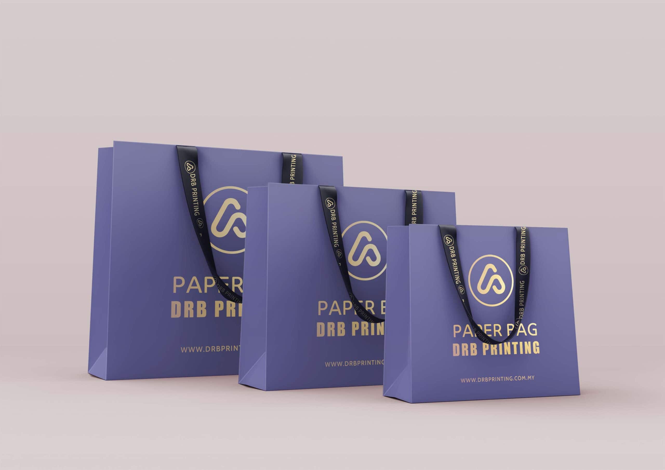 Paper Bag Printing - Brown Paper Bag Supplier Malaysia - DRB Printing