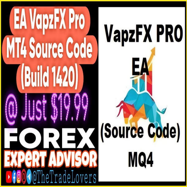 VapzFX PRO EA MT4 MQ4 Source Code MQ4 (Works on Build 1421+) | Forex Robot | MT4 Expert Advisor - The Trade Lovers