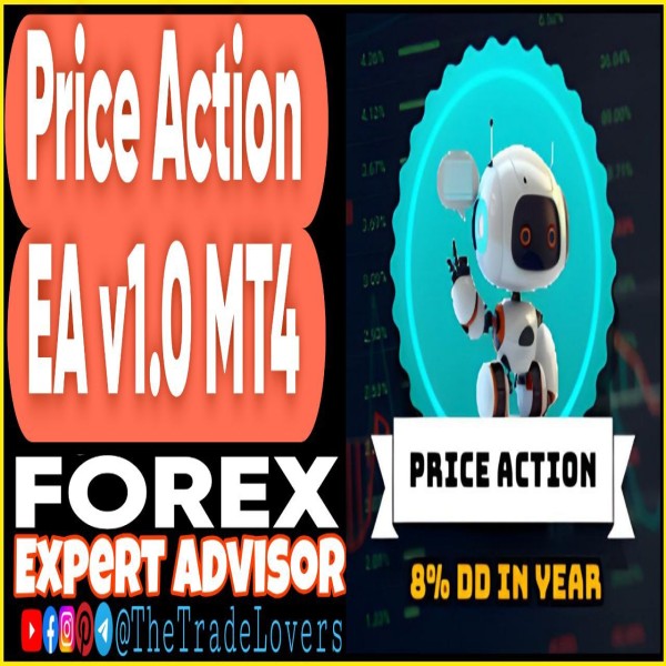 Price Action EA v1.0 MT4 + Sets (Works on Build 1430+) | Forex Robot | MT4 Expert Advisor - The Trade Lovers