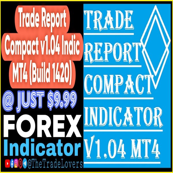 Trade Report compact Indicator V1.04 MT4 (Works on Build 1421+) | Forex MT4 Indicators - The Trade Lovers