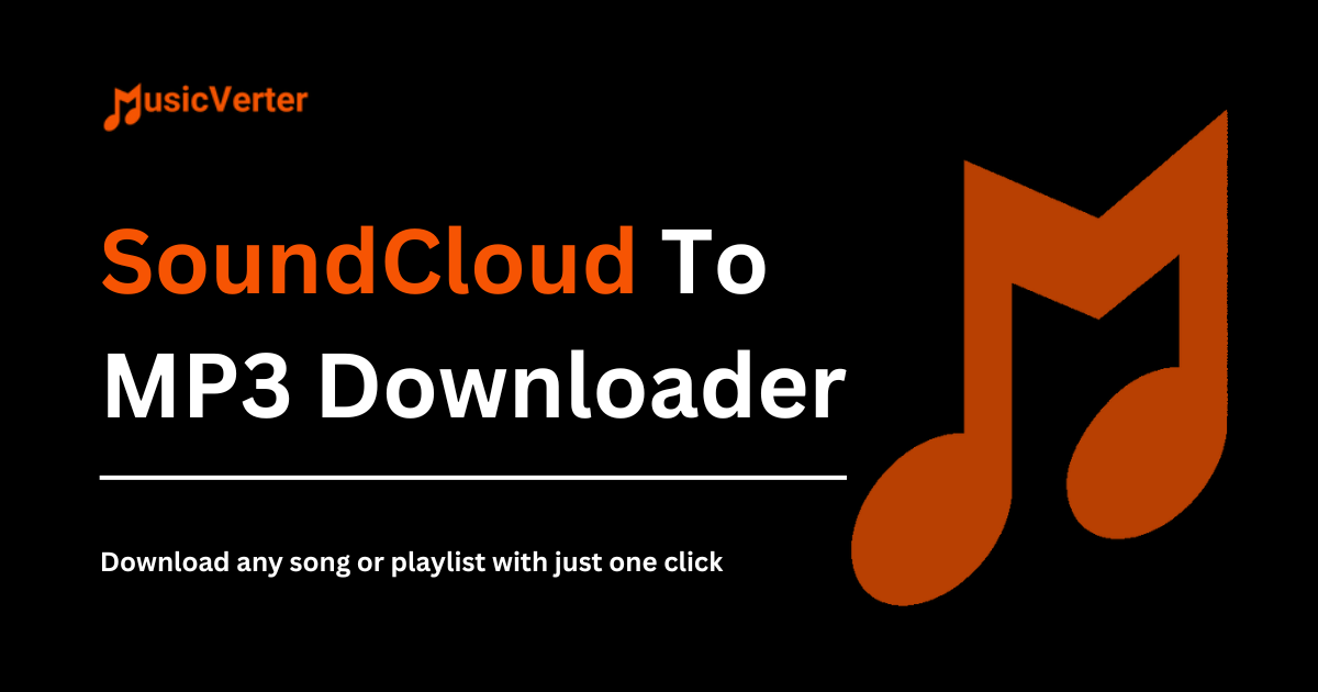 SoundCloud To MP3: Try MusicVerter's Playlist Downloader