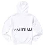 white essential hoodie