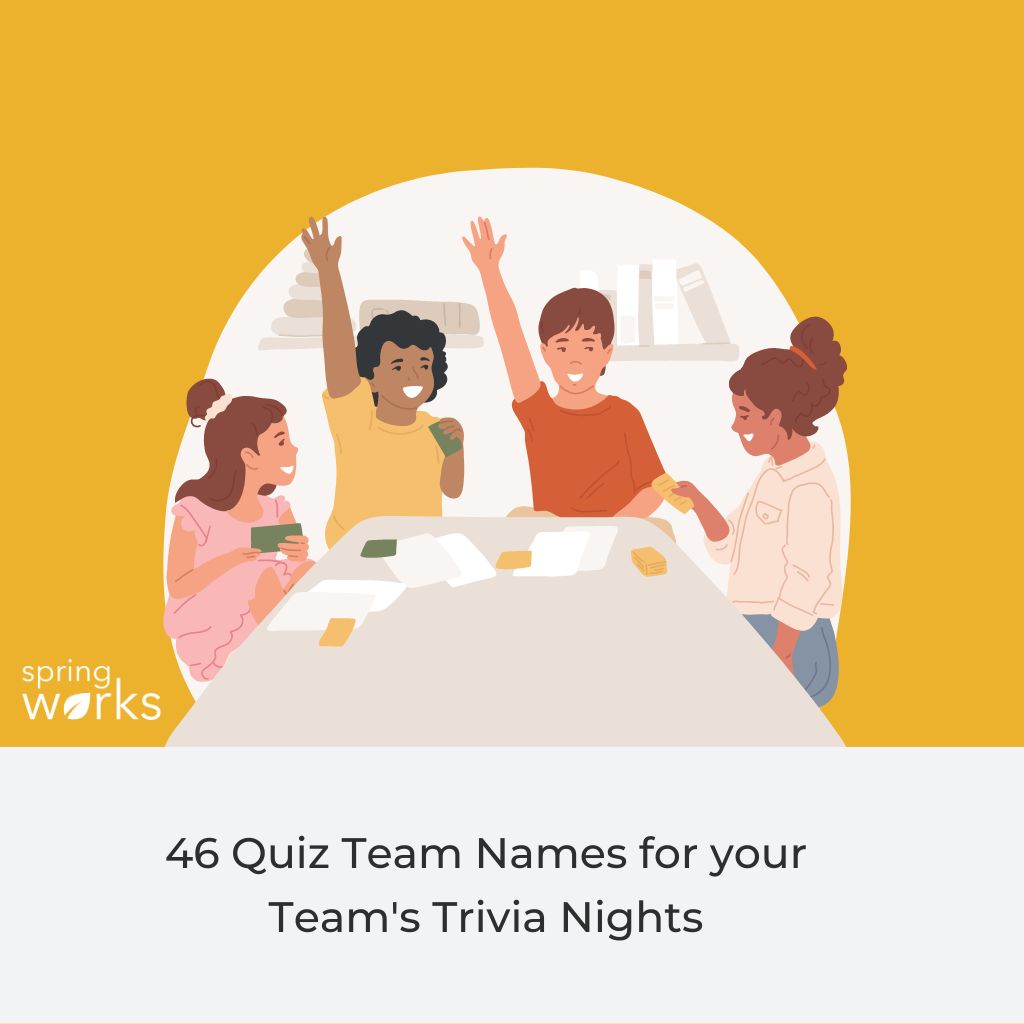 46 Quiz Team Names for your Team's Trivia Nights - Springworks Blog