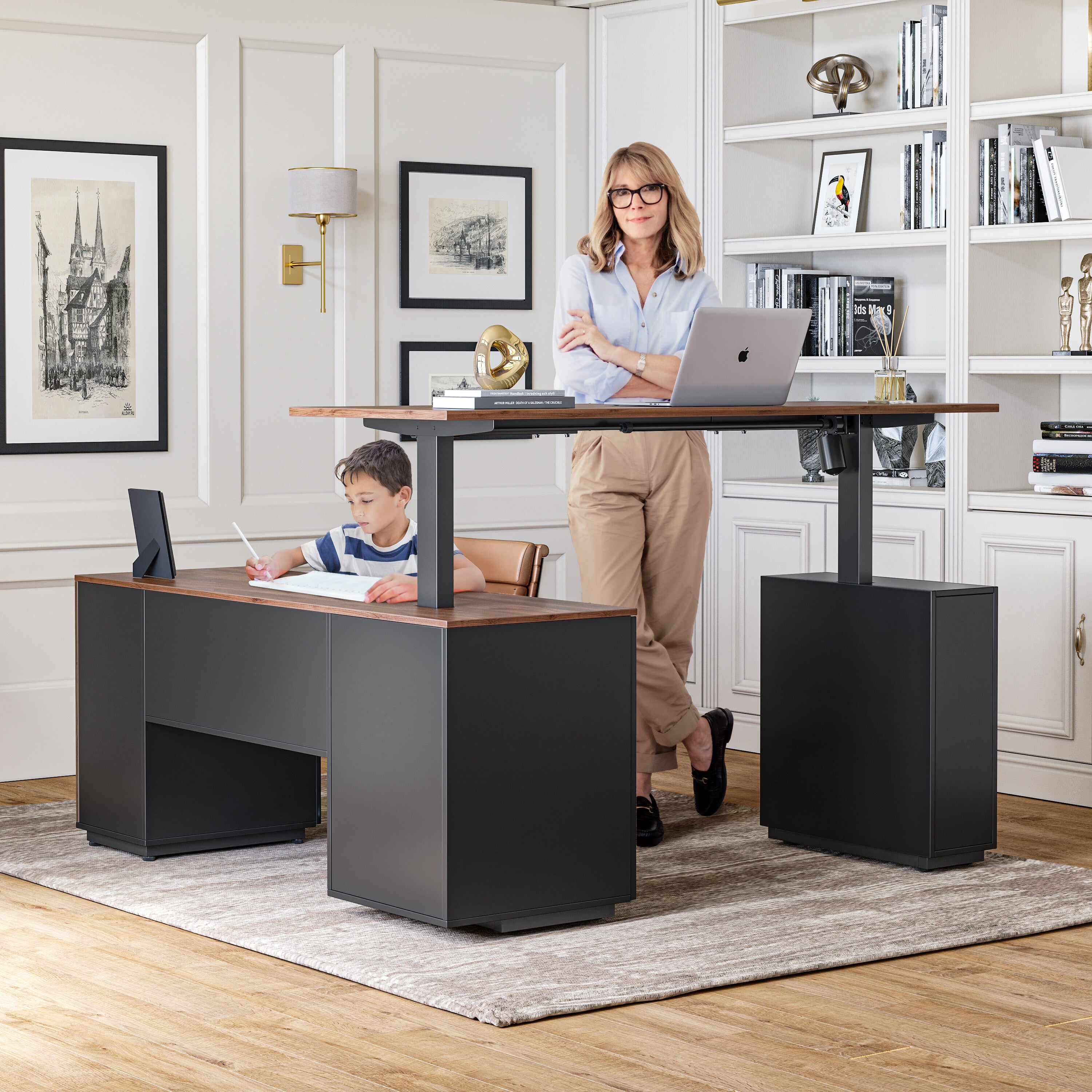 7 best Height adjustable standing desk with drawers in 2022 - fezibo