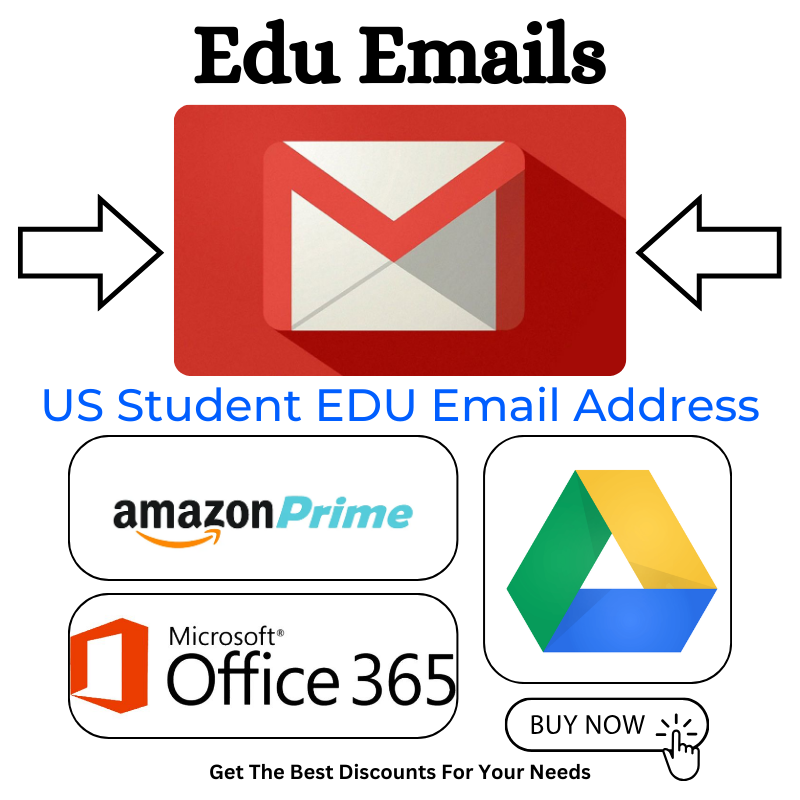 Buy Edu Email Address - Works With Amazon Prime, Office 365