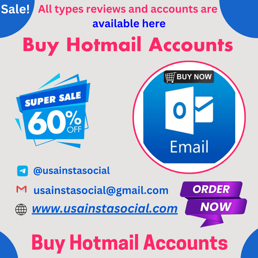 Buy Hotmail Accounts - Verified Secure and Instant Delivery