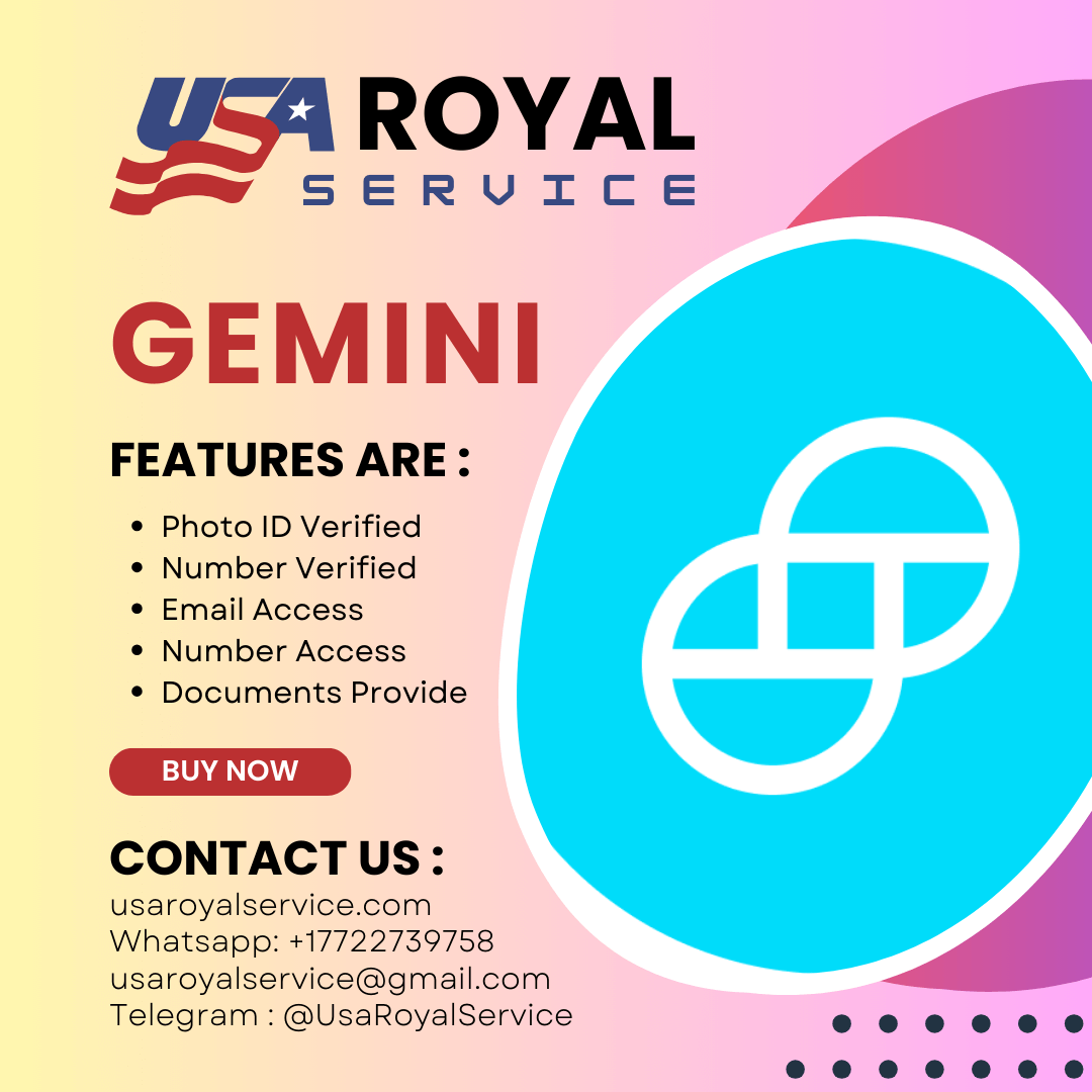 Buy Verified Gemini Accounts - 100% Active Full KYC Verified